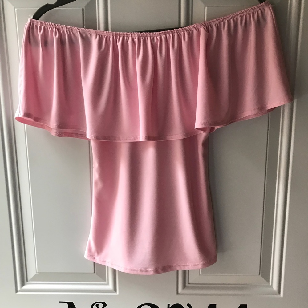 Off The Shoulder Ruffle Top - Picture 3 of 7